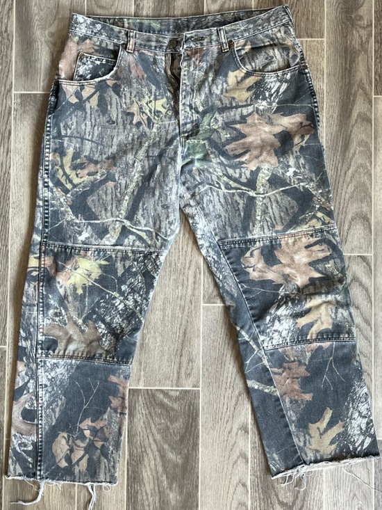 Wrangler Other - Vintage USA made Wrangler X Mossy Oak double knee camouflage denim 36x30